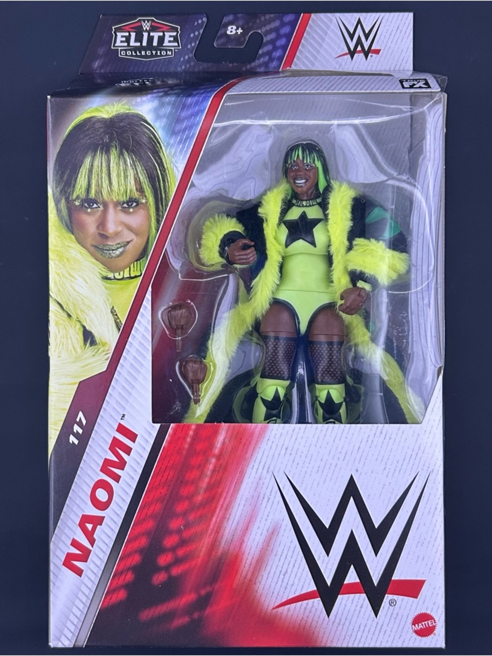 Mattel WWE Elite 117 Naomi Wrestling Action Figure 2025 Glow TNA Trinity Fatu